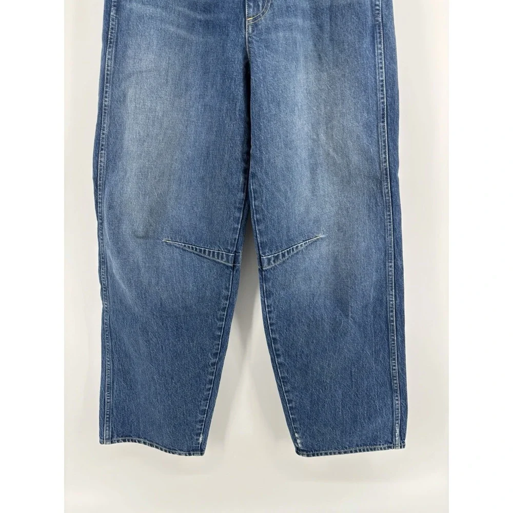 NWOT AMO Sandra Baggy Jeans Sz 25 (Meas 28) Barrel Wide Leg Cottagecore MSRP 318 - Picture 6 of 16